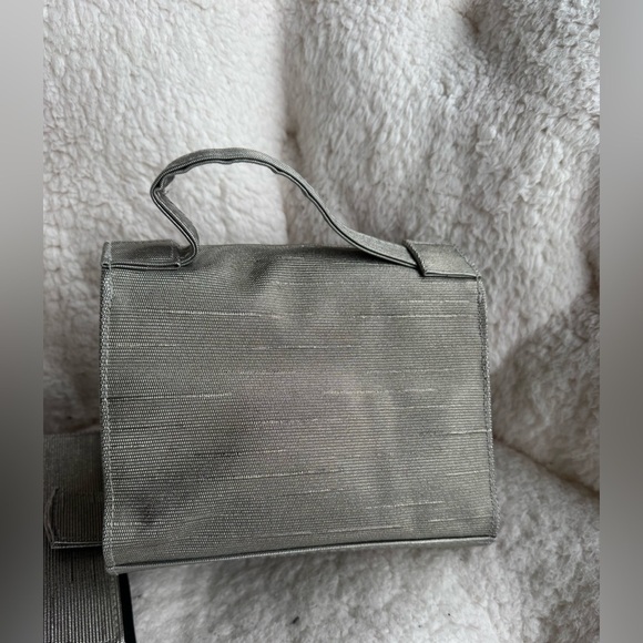 Lancome Silver Makeup / Cosmetics Bag / Mirrored Insert - Picture 8 of 12